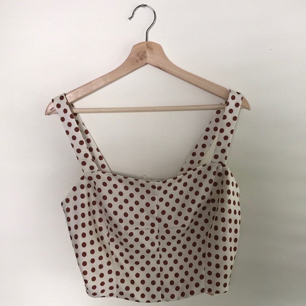 Eva Mendes | Suzi Dot-Print Corset Top